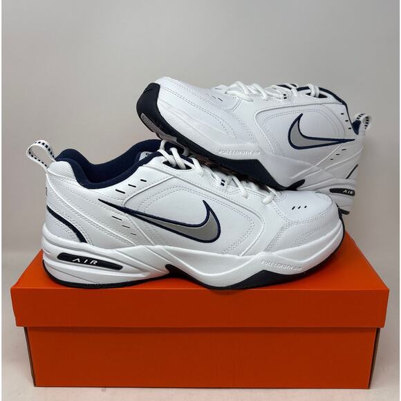 Nike Air Monarch IV Men's Trainers Sneakers Navy/White - Size 11 - Picture 1 of 7
